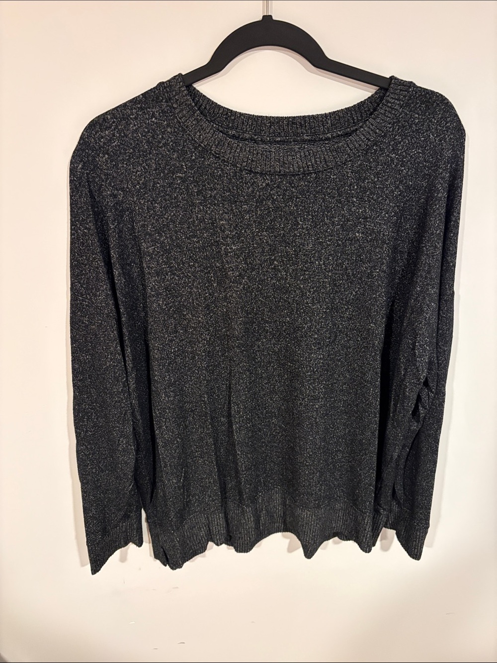 Time and Tru Heather Gray Crewneck Sweater - Women's